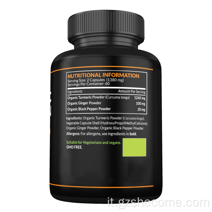 Curcumina Curcumina Black Extract Curcumin Capsule